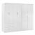 ΝΤΟΥΛΑΠΑ 6ΦΥΛΛΗ BLAKELY HM21235.05 ΜΕΛΑΜΙΝΗ ΧΡΩΜΑ ΛΕΥΚΟ 201x43x181Υεκ