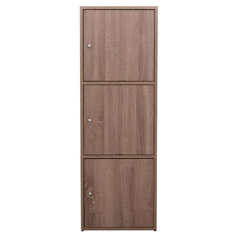 ΝΤΟΥΛΑΠΙ ΜΕ 3 ΑΠΟΘ. ΧΩΡΟΥΣ SORIANO HM9939.11 SONAMA OAK ΜΕΛΑΜΙΝΗ 40x39x119Υεκ.