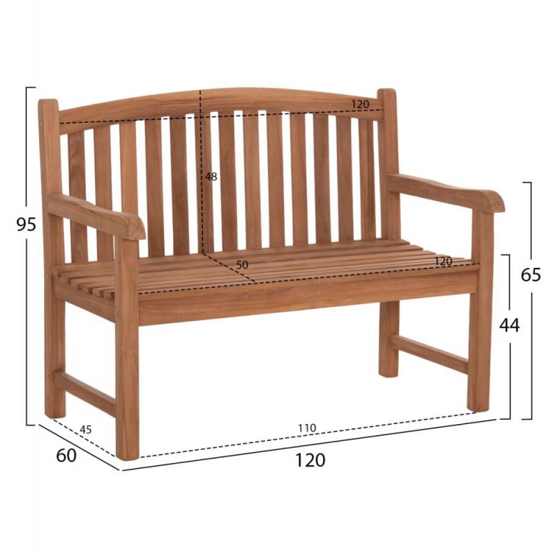 ΠΑΓΚΑΚΙ ΚΗΠΟΥ 2ΘΕΣΙΟ ELENA HM6651 ΞΥΛΟ TEAK--ΦΥΣΙΚΟ 120x60x95Υεκ. ΠΑΓΚΑΚΙ ΚΗΠΟΥ 2ΘΕΣΙΟ ELENA HM6651 ΞΥΛΟ TEAK--ΦΥΣΙΚΟ 120x60x95Υεκ.