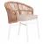 ΠΟΛΥΘΡΟΝΑ ΑΛΟΥΜΙΝΙΟΥ ORIN HM6265.02 ΛΕΥΚΗ-P.E.RATTAN ΦΥΣΙΚΟ-ΜΠΕΖ ΜΑΞΙΛΑΡΙΑ 58x61x75Υ