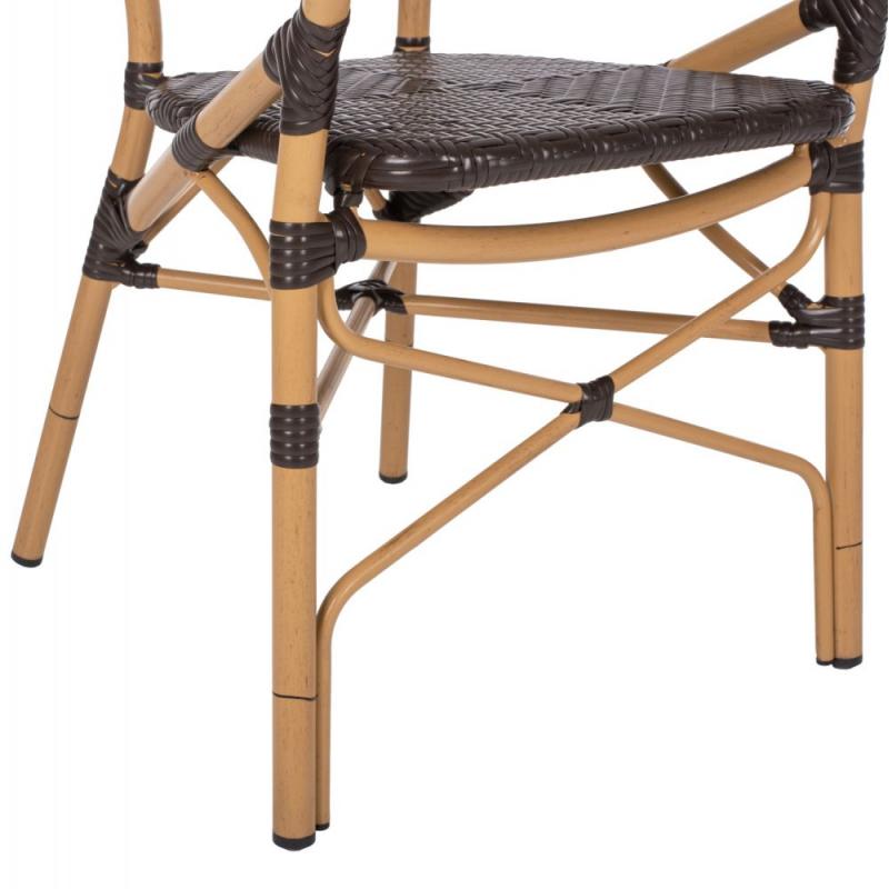 ΠΟΛΥΘΡΟΝΑ ΑΛΟΥΜΙΝΙΟΥ BAMBOO LOOK ΚΑΦΕ ΚΑΙ ΚΑΦΕ PE RATTAN HM5926.01 56x62x95Yεκ. ΠΟΛΥΘΡΟΝΑ ΑΛΟΥΜΙΝΙΟΥ BAMBOO LOOK ΚΑΦΕ ΚΑΙ ΚΑΦΕ PE RATTAN HM5926.01 56x62x95Yεκ.