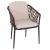 ΠΟΛΥΘΡΟΝΑ ΑΛΟΥΜΙΝΙΟΥ BOLLY HM6080 ΚΑΦΕ-ΣΥΝΘ.RATTAN ΚΑΦΕ-ΜΠΕΖ ΜΑΞΙΛΑΡΙΑ 58,5x67x86Υεκ