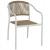 ΠΟΛΥΘΡΟΝΑ ΑΛΟΥΜΙΝΙΟΥ ΛΕΥΚΟ ΜΕ PE RATTAN WICKER HM5856.01 57x63x80Yεκ.