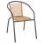 ΠΟΛΥΘΡΟΝΑ SWIFTER HM5969.02 ΜΕΤΑΛΛΟ ΓΚΡΙ-ΣΥΝΘ. RATTAN ΣΕ ΦΥΣΙΚΟ 54x61x75Υεκ.