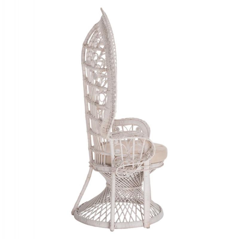 ΠΟΛΥΘΡΟΝΑ ROYAL PEACOCK HM9342.02 RATTAN ΣΕ ΛΕΥΚΟ-ΜΑΞΙΛΑΡΙ ΛΕΥΚΟ 114x72x150Yεκ. ΠΟΛΥΘΡΟΝΑ ROYAL PEACOCK HM9342.02 RATTAN ΣΕ ΛΕΥΚΟ-ΜΑΞΙΛΑΡΙ ΛΕΥΚΟ 114x72x150Yεκ.
