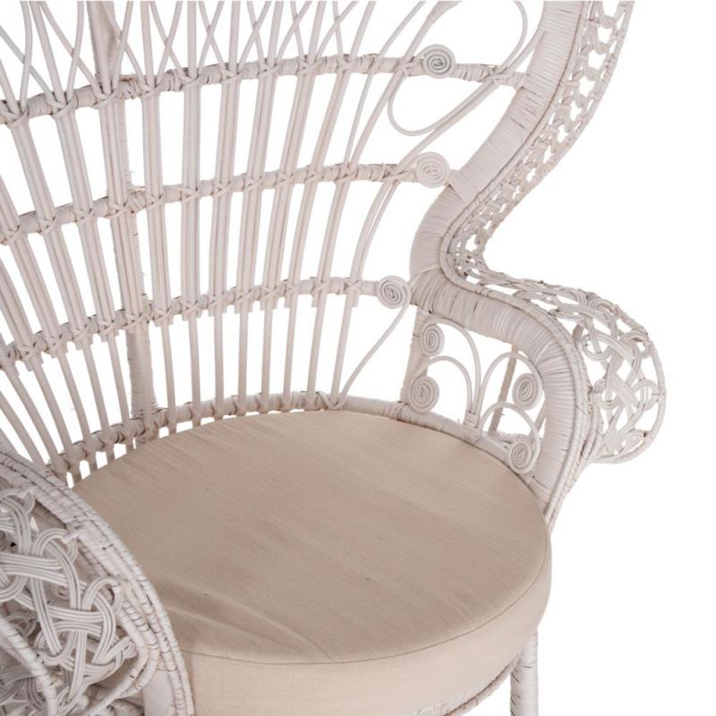 ΠΟΛΥΘΡΟΝΑ ROYAL PEACOCK HM9342.02 RATTAN ΣΕ ΛΕΥΚΟ-ΜΑΞΙΛΑΡΙ ΛΕΥΚΟ 114x72x150Yεκ. ΠΟΛΥΘΡΟΝΑ ROYAL PEACOCK HM9342.02 RATTAN ΣΕ ΛΕΥΚΟ-ΜΑΞΙΛΑΡΙ ΛΕΥΚΟ 114x72x150Yεκ.