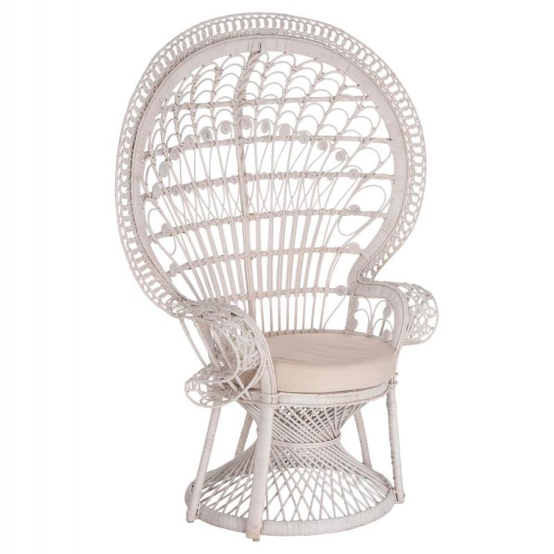 ΠΟΛΥΘΡΟΝΑ ROYAL PEACOCK HM9342.02 RATTAN ΣΕ ΛΕΥΚΟ-ΜΑΞΙΛΑΡΙ ΛΕΥΚΟ 114x72x150Yεκ. ΠΟΛΥΘΡΟΝΑ ROYAL PEACOCK HM9342.02 RATTAN ΣΕ ΛΕΥΚΟ-ΜΑΞΙΛΑΡΙ ΛΕΥΚΟ 114x72x150Yεκ.