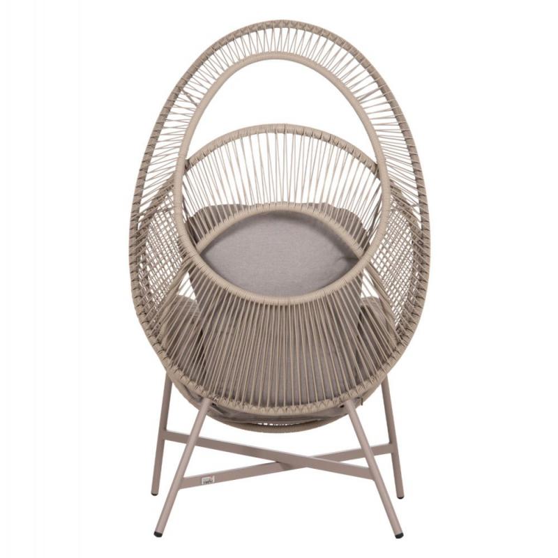 ΠΟΛΥΘΡΟΝΑ-ΦΩΛΙΑ RULER HM6506.02 ΜΟΚΑ ΜΕΤΑΛΛΟ-P.E.RATTAN--ΓΚΡΙ ΜΑΞΙΛΑΡΙΑ 90x85x154Υεκ