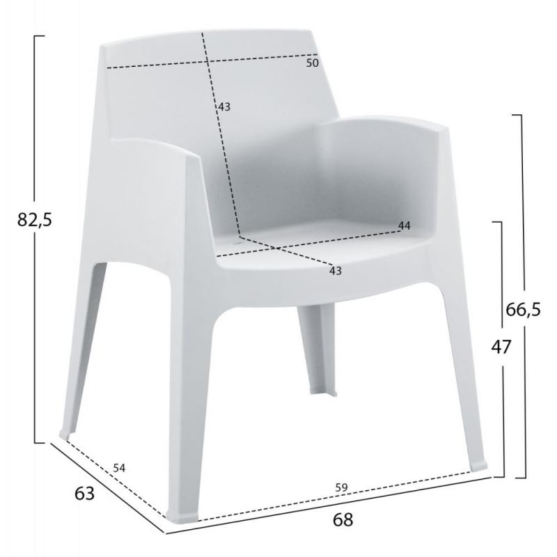 ΠΟΛΥΘΡΟΝΑ ΠΟΛΥΠΡΟΠΥΛΕΝΙΟΥ SLEEK HM6370.01 ΛΕΥΚΗ 68x63x82,5Υεκ. ΠΟΛΥΘΡΟΝΑ ΠΟΛΥΠΡΟΠΥΛΕΝΙΟΥ SLEEK HM6370.01 ΛΕΥΚΗ 68x63x82,5Υεκ.