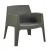 ΠΟΛΥΘΡΟΝΑ ΠΟΛΥΠΡΟΠΥΛΕΝΙΟΥ LOUNGE SLEEK HM6365.02 ΜΑΥΡΟ 62x68x73Υεκ.