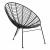 ΠΟΛΥΘΡΟΝΑ ΤΥΠΟΥ ΦΩΛΙΑ ΜΕΤΑΛΛΙΚΗ ALLEGRA HM5458.11 ΜΕ WICKER ΜΠΕΖ 73x78x88Υεκ.