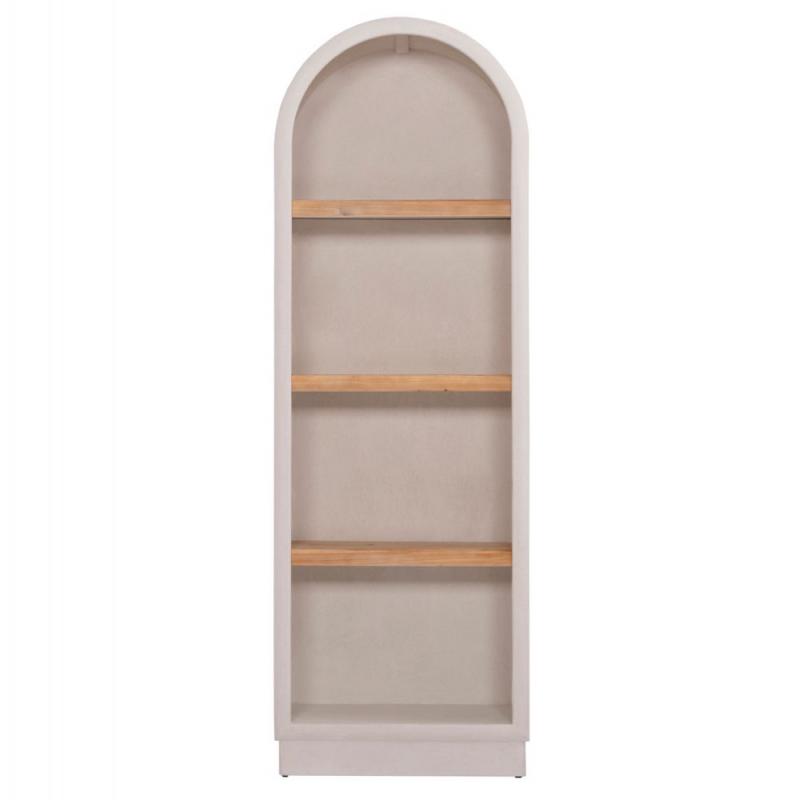 ΡΑΦΙΕΡΑ ΣΕΙΡΑ SANTORINI HM18045 MDF ΥΠΟΛΕΥΚΟ-ΡΑΦΙΑ ΞΥΛΟ ΕΛΑΤΟΥ ΦΥΣΙΚΟ 60x38,5x179Υεκ.