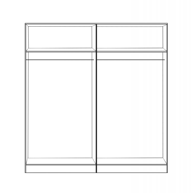 ΣΕΤ 2 ΤΜΧ ΝΤΟΥΛΑΠΑ 4ΦΥΛΛΗ SONAMA 160X42X181 HM11350.02