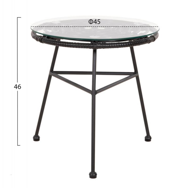 ΣΕΤ ΕΞΩΤΕΡΙΚΟΥ ΧΩΡΟΥ 3ΤΜΧ ALLEGRA HM21047.12 ΜΑΥΡΟ ΣΥΝΘ.RATTAN & ΜΕΤΑΛΛΟ ΣΕΤ ΕΞΩΤΕΡΙΚΟΥ ΧΩΡΟΥ 3ΤΜΧ ALLEGRA HM21047.12 ΜΑΥΡΟ ΣΥΝΘ.RATTAN & ΜΕΤΑΛΛΟ