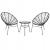 ΣΕΤ ΕΞΩΤΕΡΙΚΟΥ ΧΩΡΟΥ 3ΤΜΧ ALLEGRA HM21047.12 ΜΑΥΡΟ ΣΥΝΘ.RATTAN & ΜΕΤΑΛΛΟ