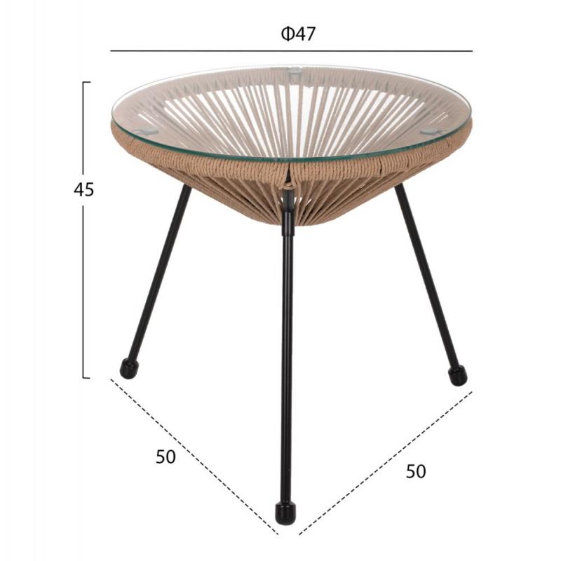 ΣΕΤ ΕΞΩΤΕΡΙΚΟΥ ΧΩΡΟΥ 3ΤΜΧ ACAPULCO HM21100 TWISTED WICKER-ΜΕΤΑΛΛΟ ΣΕΤ ΕΞΩΤΕΡΙΚΟΥ ΧΩΡΟΥ 3ΤΜΧ ACAPULCO HM21100 TWISTED WICKER-ΜΕΤΑΛΛΟ
