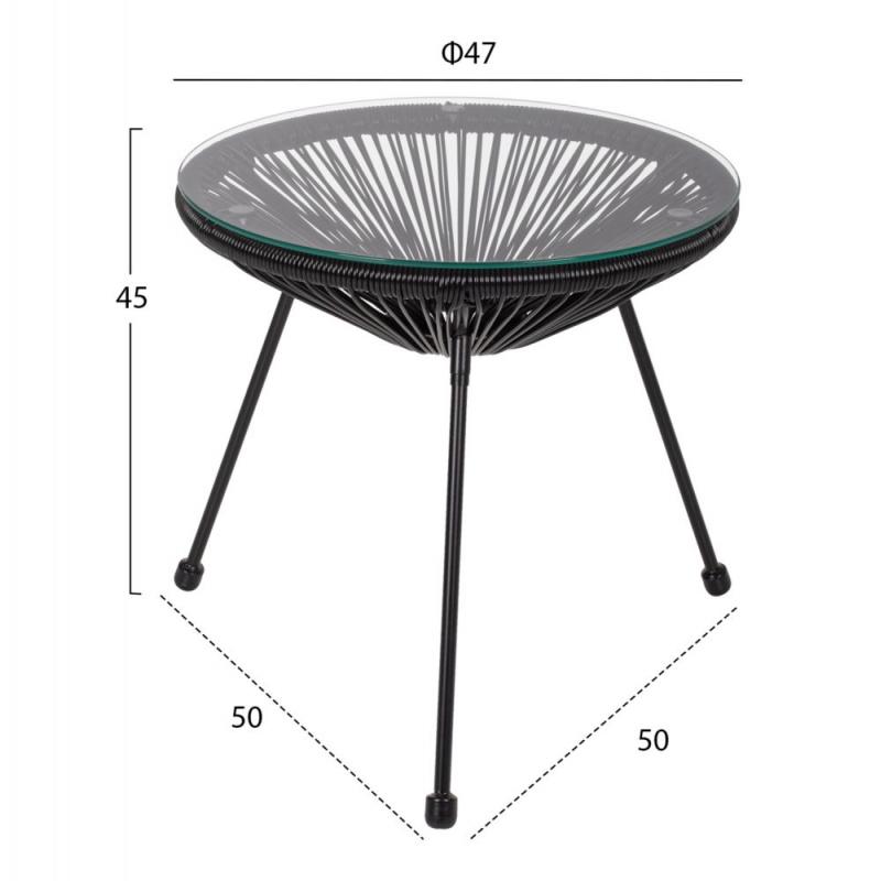 ΣΕΤ ΕΞΩΤΕΡΙΚΟΥ ΧΩΡΟΥ 3ΤΜΧ ACAPULCO HM21101 P.E.RATTAN-ΜΕΤΑΛΛΟ ΣΕ ΜΑΥΡΟ ΣΕΤ ΕΞΩΤΕΡΙΚΟΥ ΧΩΡΟΥ 3ΤΜΧ ACAPULCO HM21101 P.E.RATTAN-ΜΕΤΑΛΛΟ ΣΕ ΜΑΥΡΟ