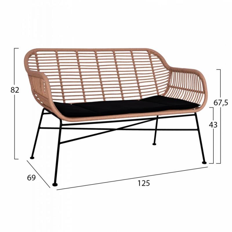 ΣΕΤ ΣΑΛΟΝΙ 4ΤΜΧ ALLEGRA HM5460 ΜΕΤΑΛΛΟ & WICKER ΣΕ ΜΠΕΖ ΧΡΩΜΑ ΣΕΤ ΣΑΛΟΝΙ 4ΤΜΧ ALLEGRA HM5460 ΜΕΤΑΛΛΟ & WICKER ΣΕ ΜΠΕΖ ΧΡΩΜΑ