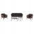 ΣΕΤ ΣΑΛΟΝΙ 5ΤΜΧ STERN HM6555.01 ΓΚΡΙ ΑΛΟΥΜΙΝΙΟ & OLEFIN--TWIST WICKER ΣΕ ΦΥΣΙΚΟ