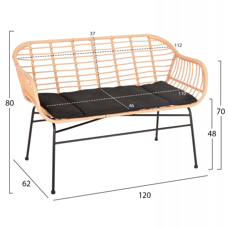 ΣΕΤ ΣΑΛΟΝΙ ΕΞΩΤΕΡΙΚΟΥ ΧΩΡΟΥ 4ΤΜΧ ALLEGRA HM21052 WICKER-ΜΕΤΑΛΛΟ ΣΕΤ ΣΑΛΟΝΙ ΕΞΩΤΕΡΙΚΟΥ ΧΩΡΟΥ 4ΤΜΧ ALLEGRA HM21052 WICKER-ΜΕΤΑΛΛΟ