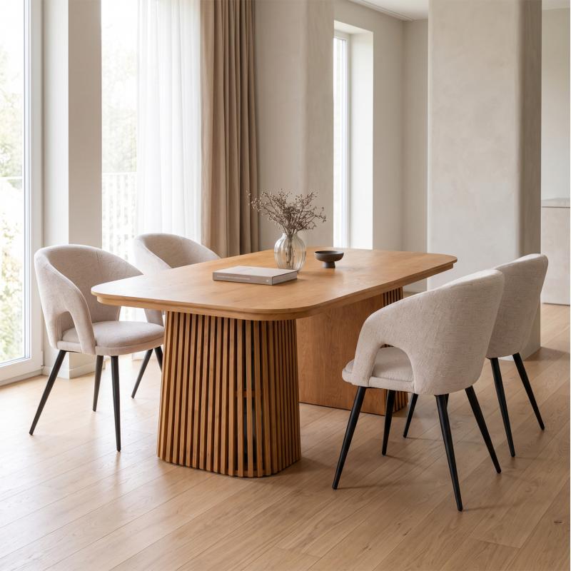 ΣΕΤ ΤΡΑΠΕΖΑΡΙΑΣ 5ΤΜΧ ΕΠΕΚΤΕΙΝΟΜΕΝΟ CORNEL HM12105.02 MDF--ΥΦΑΣΜΑ ΜΠΕΖ ΣΕΤ ΤΡΑΠΕΖΑΡΙΑΣ 5ΤΜΧ ΕΠΕΚΤΕΙΝΟΜΕΝΟ CORNEL HM12105.02 MDF--ΥΦΑΣΜΑ ΜΠΕΖ