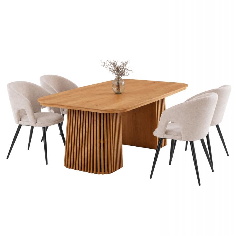ΣΕΤ ΤΡΑΠΕΖΑΡΙΑΣ 5ΤΜΧ ΕΠΕΚΤΕΙΝΟΜΕΝΟ CORNEL HM12105.02 MDF--ΥΦΑΣΜΑ ΜΠΕΖ ΣΕΤ ΤΡΑΠΕΖΑΡΙΑΣ 5ΤΜΧ ΕΠΕΚΤΕΙΝΟΜΕΝΟ CORNEL HM12105.02 MDF--ΥΦΑΣΜΑ ΜΠΕΖ
