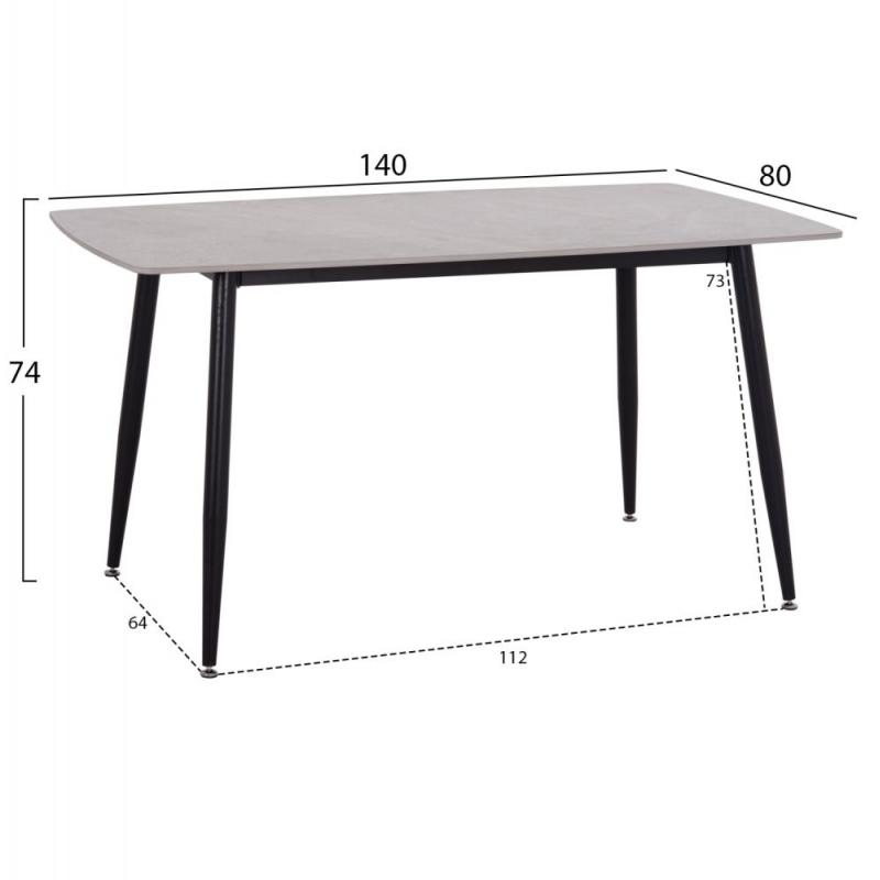 ΣΕΤ ΤΡΑΠΕΖΑΡΙΑΣ 5ΤΜΧ RAVEN HM10743 ΚΕΡΑΜΙΚΟ TOP ΓΚΡΙ ΜΑΡΜΑΡΟ--ΓΚΡΙ ΥΦΑΣΜΑ