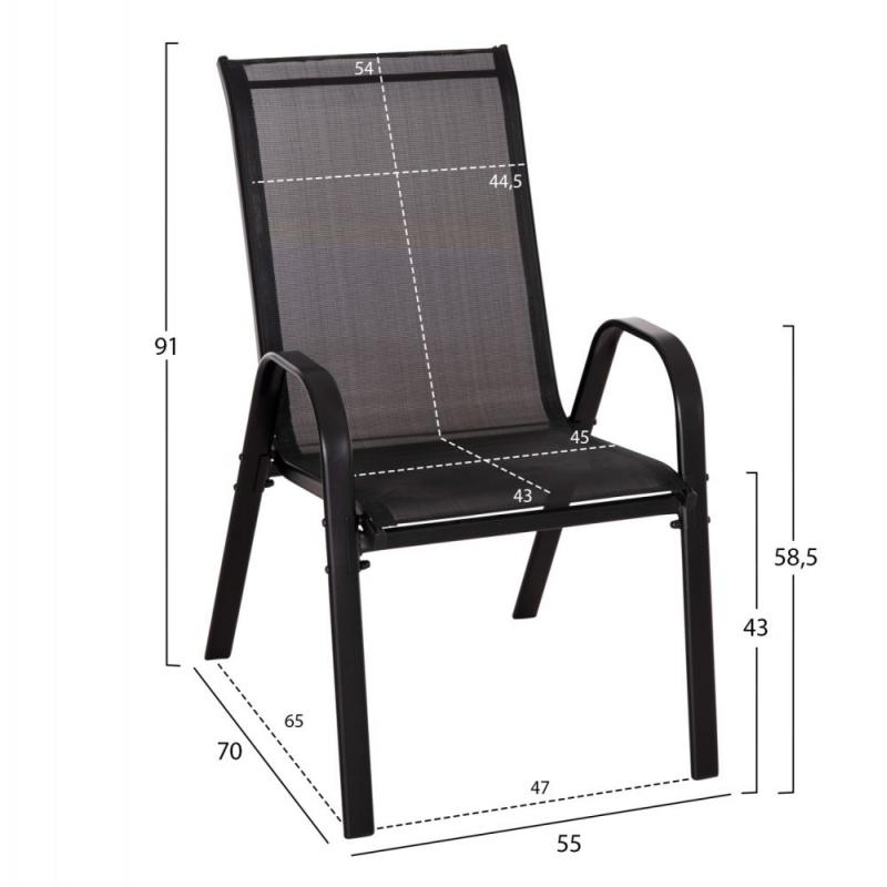 ΣΕΤ ΤΡΑΠΕΖΑΡΙΑΣ 5ΤΜΧ BRUNO HM5201.03 ΜΑΥΡΟ ΜΕΤΑΛΛΙΚΟ & TEXTILENE ΣΕΤ ΤΡΑΠΕΖΑΡΙΑΣ 5ΤΜΧ BRUNO HM5201.03 ΜΑΥΡΟ ΜΕΤΑΛΛΙΚΟ & TEXTILENE