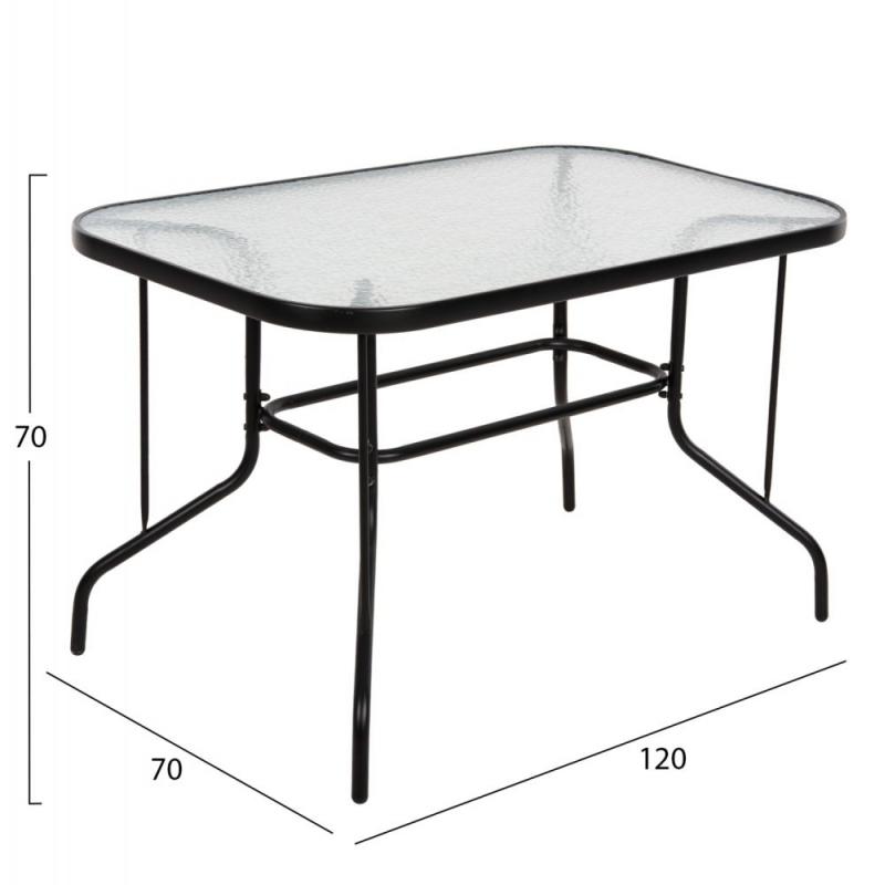 ΣΕΤ ΤΡΑΠΕΖΑΡΙΑΣ 5ΤΜΧ ADAM HM10896.03 ΤΡΑΠΕΖΙ 120x70εκ & 4 ΠΟΛΥΘΡΟΝΕΣ--ΜΑΥΡΟ ΣΕΤ ΤΡΑΠΕΖΑΡΙΑΣ 5ΤΜΧ ADAM HM10896.03 ΤΡΑΠΕΖΙ 120x70εκ & 4 ΠΟΛΥΘΡΟΝΕΣ--ΜΑΥΡΟ