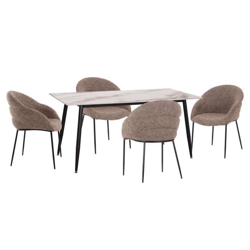 ΣΕΤ ΤΡΑΠΕΖΑΡΙΑΣ 5ΤΜΧ DRENNY HM10952.03 ΚΕΡΑΜΙΚΟ TOP--ΥΦΑΣΜΑ TAUPE & ΜΕΤΑΛ.ΠΟΔΙΑ ΣΕΤ ΤΡΑΠΕΖΑΡΙΑΣ 5ΤΜΧ DRENNY HM10952.03 ΚΕΡΑΜΙΚΟ TOP--ΥΦΑΣΜΑ TAUPE & ΜΕΤΑΛ.ΠΟΔΙΑ