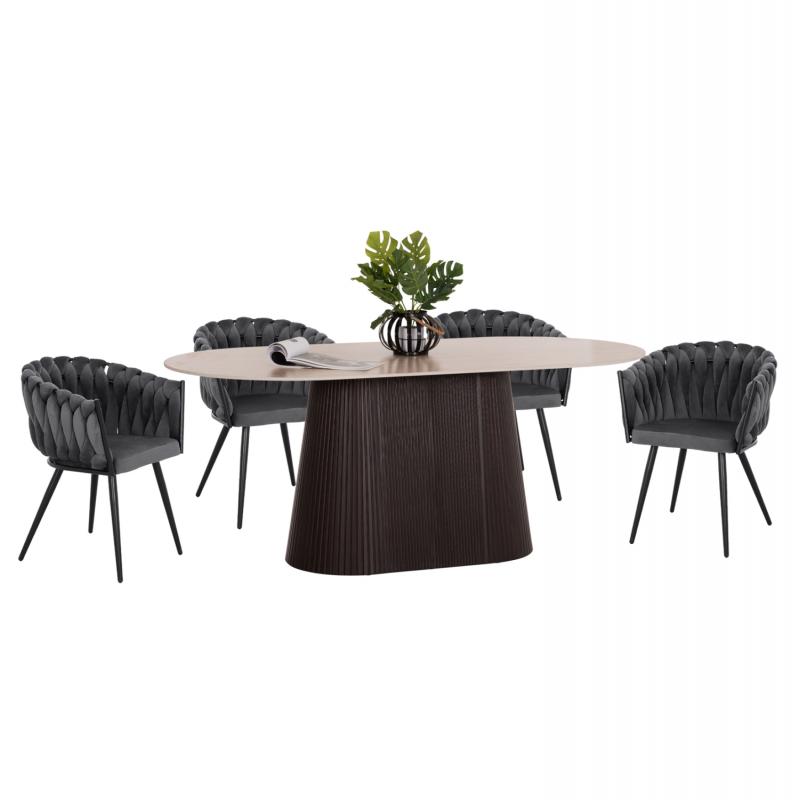 ΣΕΤ ΤΡΑΠΕΖΑΡΙΑΣ 5ΤΜΧ CATER HM12118.01 ΚΕΡΑΜΙΚΟ TOP ΟΒΑΛ--ΓΚΡΙ ΒΕΛΟΥΔΟ ΣΕΤ ΤΡΑΠΕΖΑΡΙΑΣ 5ΤΜΧ CATER HM12118.01 ΚΕΡΑΜΙΚΟ TOP ΟΒΑΛ--ΓΚΡΙ ΒΕΛΟΥΔΟ