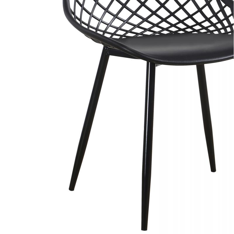 ΣΕΤ ΤΡΑΠΕΖΑΡΙΑΣ 5ΤΜΧ LIO HM21175 MDF TOP & ΠΟΛΥΠΡΟΠΥΛΕΝΙΟ ΣΕ ΜΑΥΡΟ