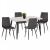ΣΕΤ ΤΡΑΠΕΖΑΡΙΑΣ 5ΤΜΧ LATRELL HM21192 ΤΡΑΠΕΖΙ ΚΕΡΑΜΙΚΟ TOP-ΒΕΛΟΥΔΟ ΓΚΡΙ ΚΑΡΕΚΛΕΣ