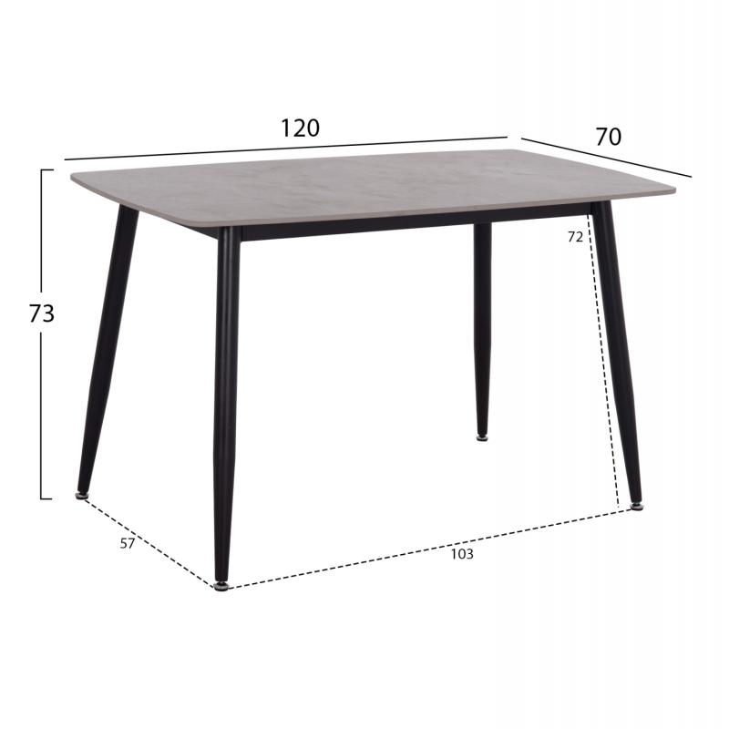 ΣΕΤ ΤΡΑΠΕΖΑΡΙΑΣ 5ΤΜΧ RAVEN HM21224.03 ΚΕΡΑΜΙΚΟ TOP ΓΚΡΙ ΜΑΡΜΑΡΟ--ΒΕΛΟΥΔΟ ΓΚΡΙ