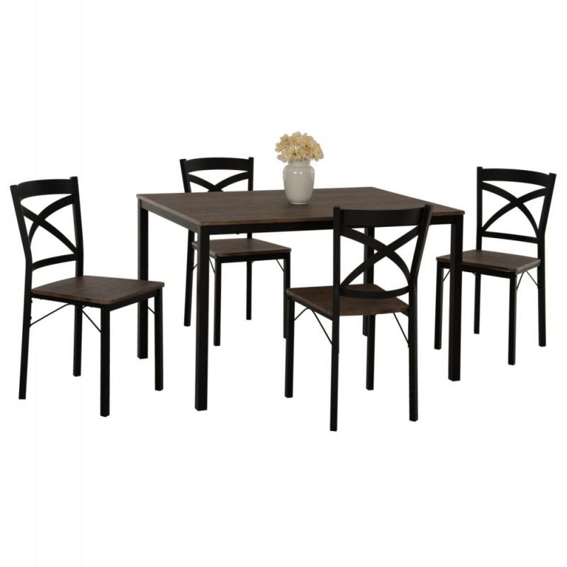 ΣΕΤ ΤΡΑΠΕΖΑΡΙΑΣ GOOSE 5ΤΜΧ HM9530.01 MDF ΚΑΡΥΔΙ-ΜΕΤΑΛΛΟ ΜΑΥΡΟ 120x80x75Yεκ. ΣΕΤ ΤΡΑΠΕΖΑΡΙΑΣ GOOSE 5ΤΜΧ HM9530.01 MDF ΚΑΡΥΔΙ-ΜΕΤΑΛΛΟ ΜΑΥΡΟ 120x80x75Yεκ.