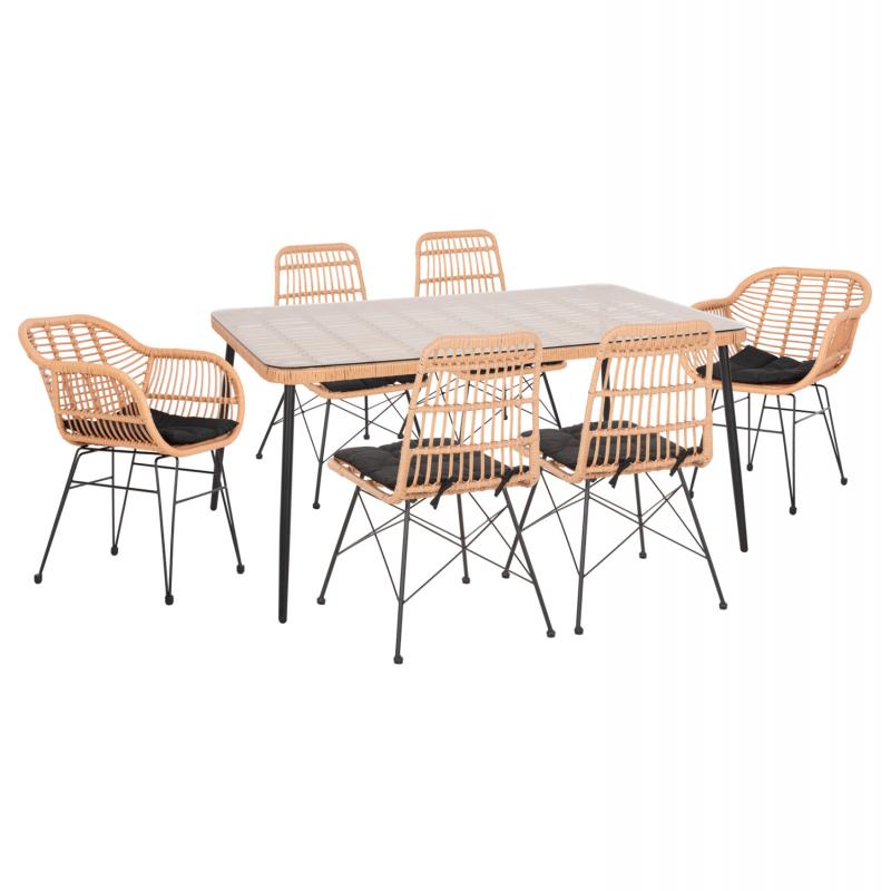 ΣΕΤ ΤΡΑΠΕΖΑΡΙΑΣ 7ΤΜΧ ALLEGRA HM10495 WICKER ΜΠΕΖ-ΜΕΤΑΛΛΟ ΜΑΥΡΟ ΣΕΤ ΤΡΑΠΕΖΑΡΙΑΣ 7ΤΜΧ ALLEGRA HM10495 WICKER ΜΠΕΖ-ΜΕΤΑΛΛΟ ΜΑΥΡΟ
