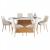 ΣΕΤ ΤΡΑΠΕΖΑΡΙΑΣ 7ΤΜΧ NORDU HM21359 ΚΕΡΑΜΙΚΟ TOP/MDF ΒΑΣΗ--PU ΚΡΕΜ/ΜΕΤΑΛ.ΠΟΔΙΑ
