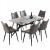 ΣΕΤ ΤΡΑΠΕΖΑΡΙΑΣ 7ΤΜΧ AIKA HM21364 ΚΕΡΑΜΙΚΟ TOP/ΜΕΤΑΛ. ΠΟΔΙΑ--PU ΓΚΡΙ/ΜΕΤΑΛ.ΠΟΔΙΑ