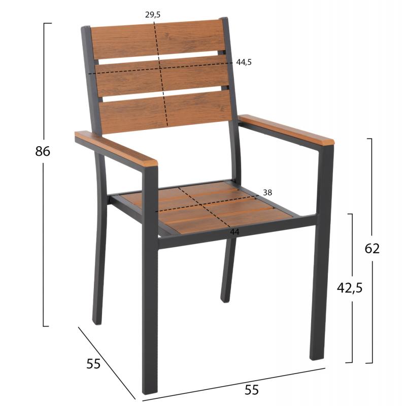 ΣΕΤ ΤΡΑΠΕΖΑΡΙΑΣ TABER HM21197 ΤΡΑΠΕΖΙ & 4 ΠΟΛΥΘΡΟΝΕΣ-ΑΛΟΥΜΙΝΙΟ & POLYWOOD-ΑΝΘΡΑΚΙ ΣΕΤ ΤΡΑΠΕΖΑΡΙΑΣ TABER HM21197 ΤΡΑΠΕΖΙ & 4 ΠΟΛΥΘΡΟΝΕΣ-ΑΛΟΥΜΙΝΙΟ & POLYWOOD-ΑΝΘΡΑΚΙ