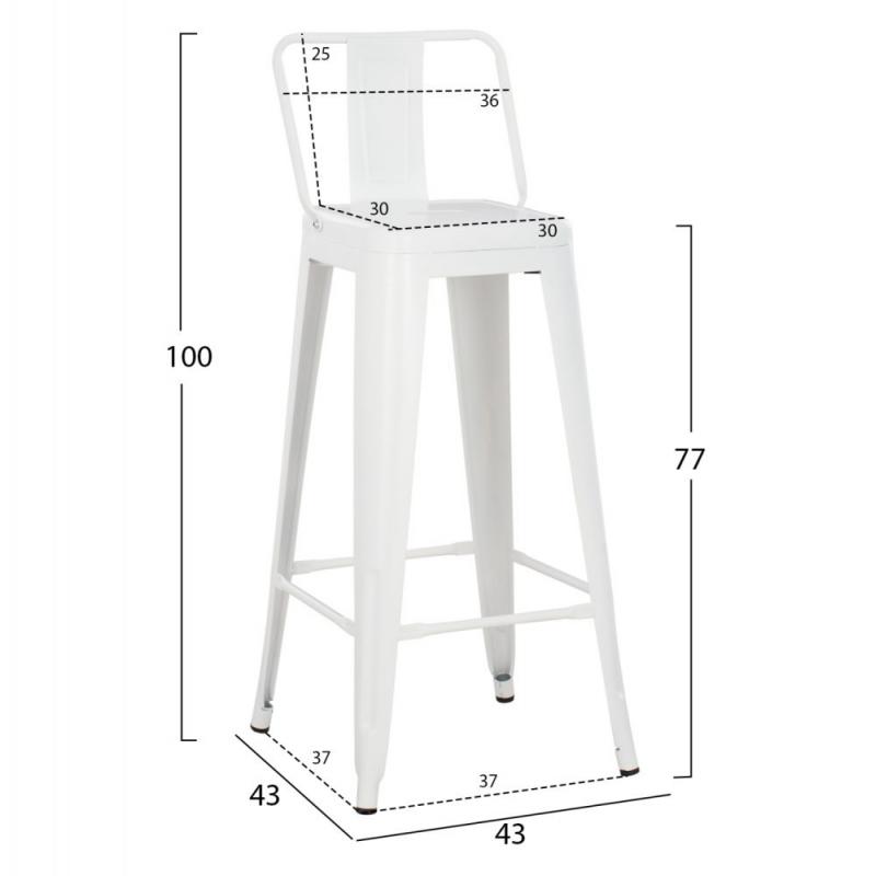 ΣΚΑΜΠΟ BAR ME ΠΛΑΤΗ ΜΕΤΑΛΛΙΚΟ MELITA-PRO HM8643.41 ΛΕΥΚΟ ΜΑΤ 42x42x100Υεκ. ΣΚΑΜΠΟ BAR ME ΠΛΑΤΗ ΜΕΤΑΛΛΙΚΟ MELITA-PRO HM8643.41 ΛΕΥΚΟ ΜΑΤ 42x42x100Υεκ.