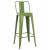 ΣΚΑΜΠΟ BAR ΜΕΤΑΛΛΙΚΟ MELITA ME ΠΛΑΤΗ ΣΕ LIGHT OLIVE GREEN HM8643.13 43Χ43Χ100Yεκ.