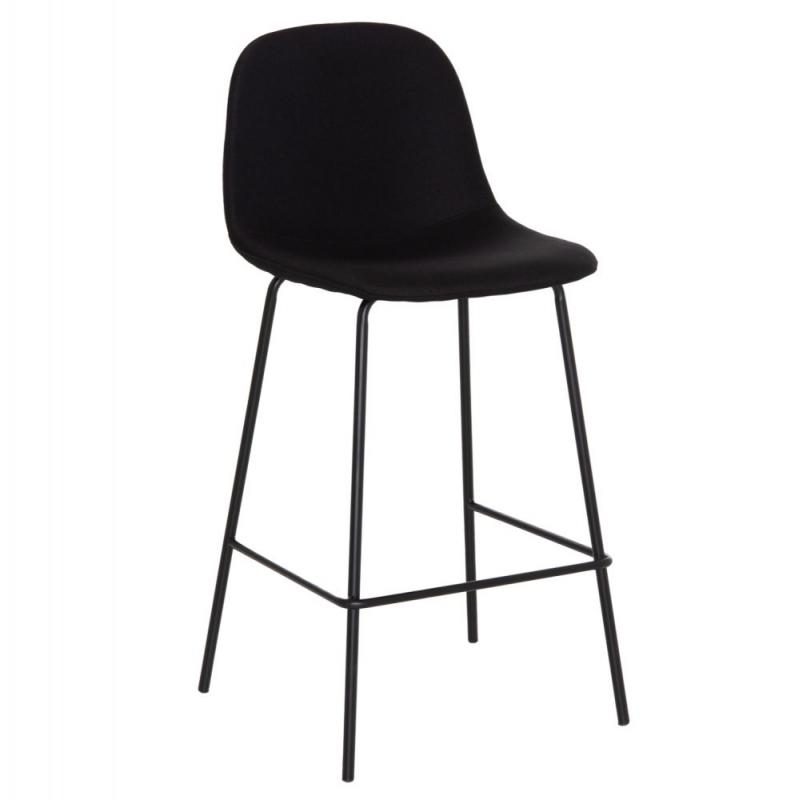 ΣΚΑΜΠΟ ΜΠΑΡ VINCENT HM9298.24 ΜΕΣΑΙΟΥ ΥΨΟΥΣ-ΜΑΥΡΟ ΥΦΑΣΜΑ-ΜΕΤΑΛΛΙΚΑ ΠΟΔΙΑ 43x50x92,5Υεκ