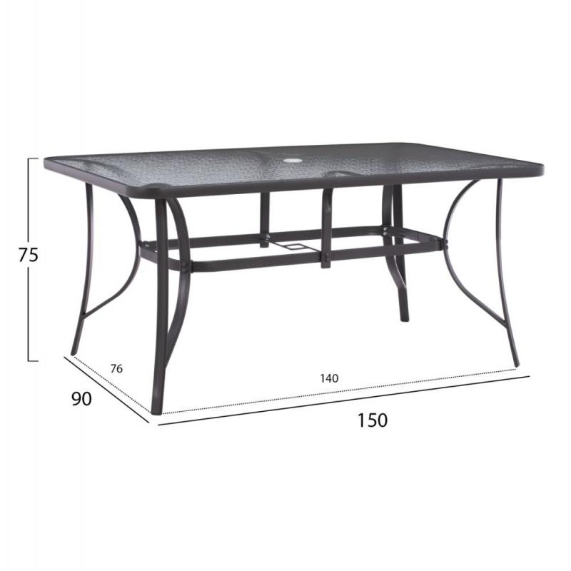 ΤΡΑΠΕΖΙ BRUNO 150X90Χ75Υεκ. ΜΕΤΑΛΛΙΚΟ ΟΡΘΟΓΩΝΙΟ ΚΑΦΕ ΜΕ ΤΡΥΠΑ ΟΜΠΡΕΛΑΣ Φ38 HM5145.12 ΤΡΑΠΕΖΙ BRUNO 150X90Χ75Υεκ. ΜΕΤΑΛΛΙΚΟ ΟΡΘΟΓΩΝΙΟ ΚΑΦΕ ΜΕ ΤΡΥΠΑ ΟΜΠΡΕΛΑΣ Φ38 HM5145.12