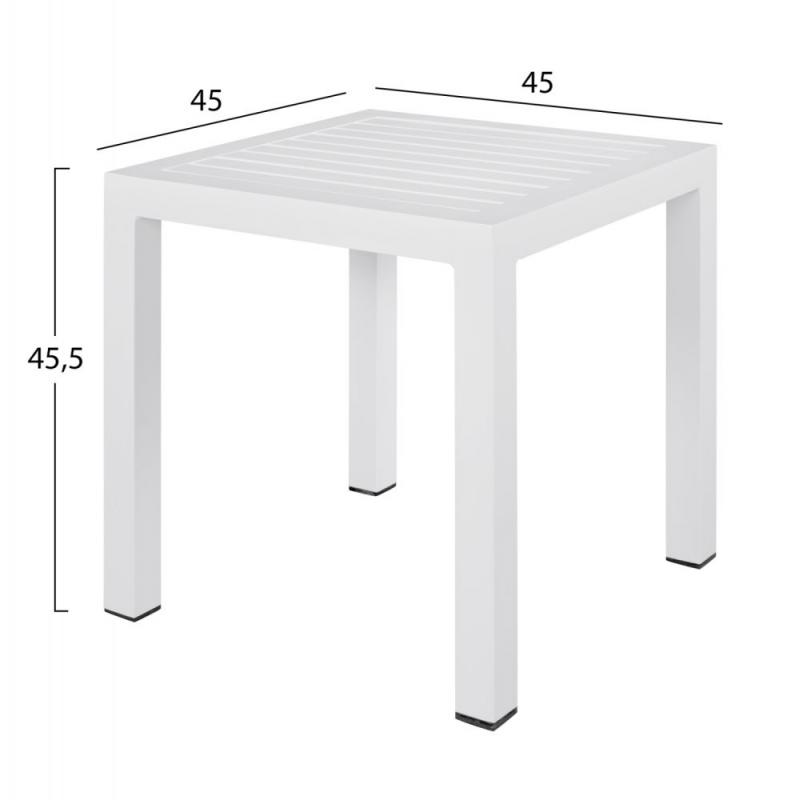 ΤΡΑΠΕΖΙ ΑΛΟΥΜΙΝΙΟΥ QIANA HM5402.01 ΛΕΥΚΟ 45x45x45,5Υ εκ. ΤΡΑΠΕΖΙ ΑΛΟΥΜΙΝΙΟΥ QIANA HM5402.01 ΛΕΥΚΟ 45x45x45,5Υ εκ.