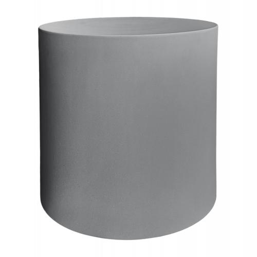 ΤΡΑΠΕΖΙ ΒΟΗΘΗΤΙΚΟ FIBER CEMENT ΣΤΡΟΓΓΥΛΟ KYOKO HM6592.01 ΓΚΡΙ Φ40x43Υεκ.