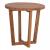 ΤΡΑΠΕΖΙ ΜΕΣΗΣ ΣΤΡΟΓΓΥΛΟ KOLIN HM6650 ΞΥΛΟ TEAK ΦΥΣΙΚΟ Φ65x65Υεκ.