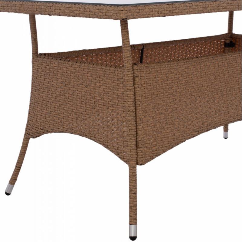 ΤΡΑΠΕΖΙ ΜΕΤΑΛΛΙΚΟ MINSK RATTAN ΜΠΕΖ ΚΑΦΕ HM5507.02 150x90x75 εκ. ΤΡΑΠΕΖΙ ΜΕΤΑΛΛΙΚΟ MINSK RATTAN ΜΠΕΖ ΚΑΦΕ HM5507.02 150x90x75 εκ.