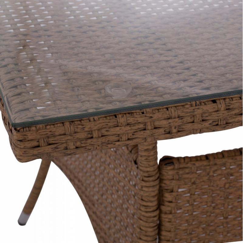 ΤΡΑΠΕΖΙ ΜΕΤΑΛΛΙΚΟ MINSK RATTAN ΜΠΕΖ ΚΑΦΕ HM5507.02 150x90x75 εκ. ΤΡΑΠΕΖΙ ΜΕΤΑΛΛΙΚΟ MINSK RATTAN ΜΠΕΖ ΚΑΦΕ HM5507.02 150x90x75 εκ.