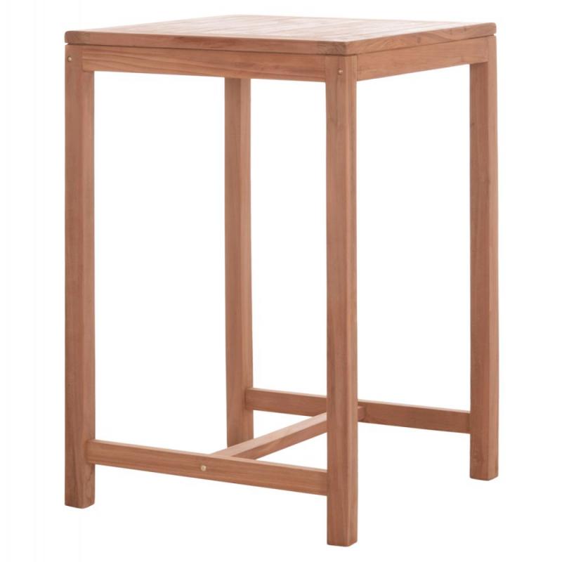 ΤΡΑΠΕΖΙ ΜΠΑΡ ΤΕΤΡΑΓΩΝΟ PRESSCOT HM18113 ΞΥΛΟ TEAK ΣΕ ΦΥΣΙΚΟ 70x70x105Υεκ.