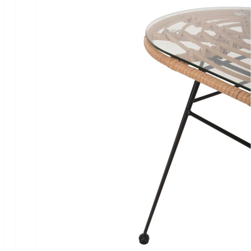 ΤΡΑΠΕΖΙ ΟΒΑΛ ΧΑΜΗΛΟ ALLEGRA HM5695.11 ΜΠΕΖ WICKER-ΜΑΥΡΟ ΜΕΤΑΛΛΟ 100x45x51,5Υεκ. ΤΡΑΠΕΖΙ ΟΒΑΛ ΧΑΜΗΛΟ ALLEGRA HM5695.11 ΜΠΕΖ WICKER-ΜΑΥΡΟ ΜΕΤΑΛΛΟ 100x45x51,5Υεκ.